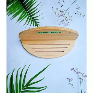 Tempat Pisau Knife Place / Rak Pisau Dinding / Tempat Pisau Dapur Kayu