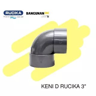 KENI 3 INCH RUCIKA - KNEE 3  - SAMBUNGAN PIPA BELOK 3 IN