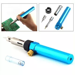 Solder Pena Gas Solder Portable Pencil Torch Las Kecil Pencil Butane  Soldering Iron Kit Tools Blow