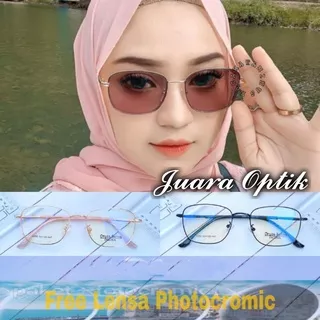 TERMURAH !! Frame Kacamata wanita dior 3280 kotak trendy  Kacamata Photocromic Minus, Plus, Cylinder kaca mata frame besi best seller