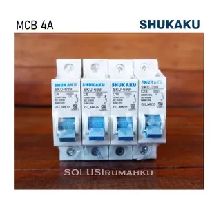 MCB SHUKAKU BIRU 4A SIKRING 4 AMPERE 900 WATT