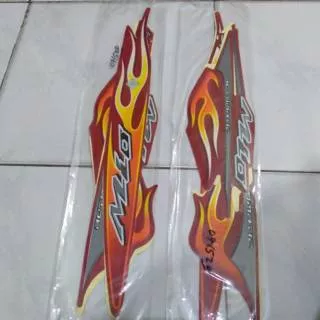 Striping sticker lis standar yamaha mio sporty api tahun 2007 merah