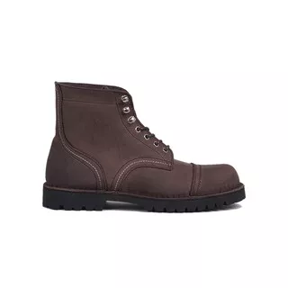 Koku Footwear - Luthor Brown - Cap Toe Lace Up Boots