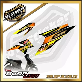 BEAT STICKER STRIPING BEAT KARBU 2008, 2009, 2010, 2011, 2012 - STIKER MOTOR HONDA BEAT KARBU LIST VARIASI HOLOGRAM 01