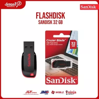 SanDisk USB Flash Disk Cruzer Blade 32GB Penyimpan data Flashdisk Original Sandisk DC142