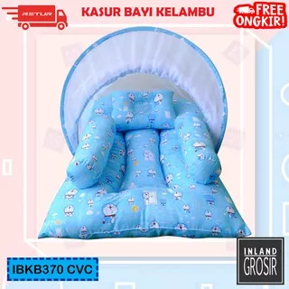 Matras Baby Kasur Bayi Doraemon Tempat Tidur Bayi Kelambu IBKB370