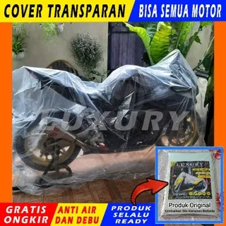 Sarung Cover Motor Transparan Bening Selimut Tutup Vixion Byson Tiger Verza Klx Rx King CB 6