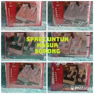 Sprei Bed kasur Sorong 2 in 1 anak Single Rumbai