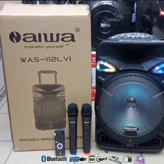 Sound System / SPEAKER PORTABLE AIWA WAS-112LVI BLUETOOH USB SPEAKER AIWA ORIGINAL