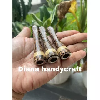 Pipa Rokok Berkualitas kayu Liwung Mini Kombinasi Kayu Kemuning Mas