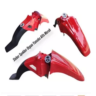 Slebor Spakbor Depan Yamaha Alfa Merah bahan tebal mirip original