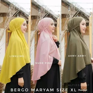 Hijab Jilbab Kerudung Bergo Maryam Aisyah 80X100 Instant Tali Non Ped Original Diamond Premium jelbab Khimar Fatimah Polos hijap Syari Muslimah Cantik Kekinian Elzatta Fashion Muslim Wanita Zoya Bukan Segiempat Satin Jokowi Payet Linalivia Bella Squere De