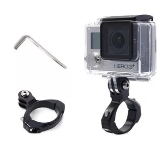 Bike Handlebar Seatpost Mount Aluminium for GoPro & Xiaomi Yi - Black