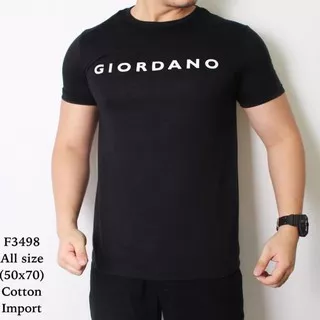 Bisa (COD) Pakaian Pria Baju Kaos Giordano Polos / Baju Kaos Distro Pria