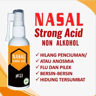 Nasal Spray Strong Acid Untuk Anosmia Anti Virus Bakteri Dewasa Anak dan Balita