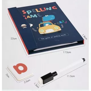 magnetic spelling game - mainan belajar edukatif edukasi anak. belajar mengeja montessori