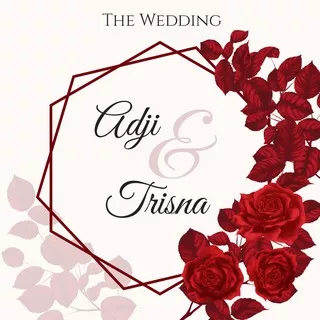 Undangan Digital Pernikahan Video Bunga Mawar Merah Red Rose White Digital Wedding Invitation