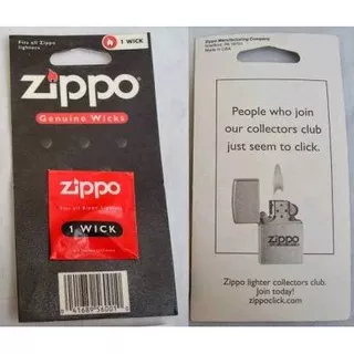 Sumbu Zippo - Refile Sumbu Zippo - Original Wick Zippo - Zippo Genuine Wick - Sumbu Zippo Murah