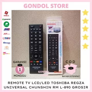 REMOTE TV TOSHIBA REGZA LCD/LED UNIVERSAL CHUNSHIN RM L-890 ORIGINAL GROSIR