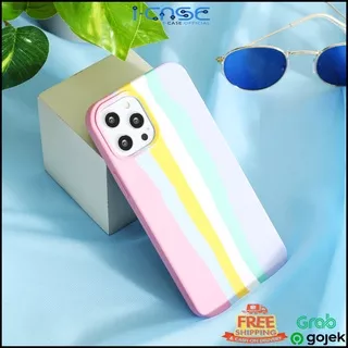 Rainbow pink Case iPhone 11 X XS XR 8 7 6 12 MINI PRO MAX