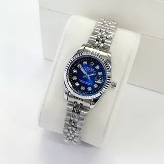 JAM TANGAN WANITA ROLEX OYSTER RANTAI DATE SILVER CEWEK ANALOG MURAH ADA 5 WARNA GRATIS ONGKIR