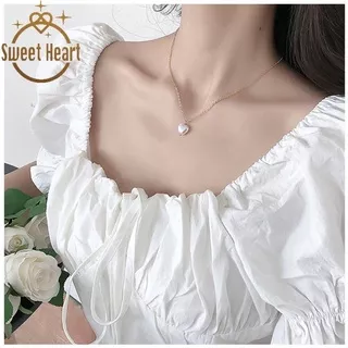 Fashion Simple Heart Pendants Necklaces Jewelry Women Korean Sweet Clavicle Chain Choker Accessories