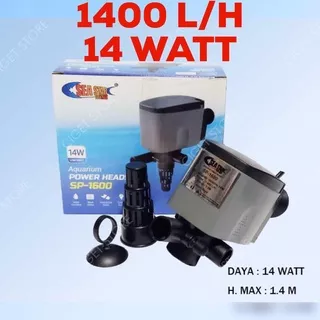 GINGA GA 1600 - Power Head Pompa Filter Air Celup Aquarium GA1600