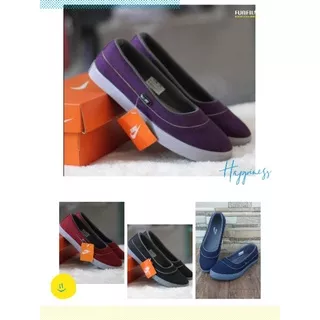 SEPATU MURAH BERKUALITAS SEPATU WANITA SLIP ON 05 FOXING ABU SEPATU KERJA SEPATU KULIAH