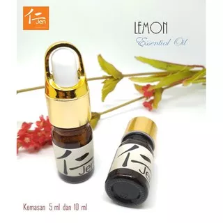 Jen 5 ml Organic Lemon Essential Oil 100% Pure - Therapeutic Grade ECOCERT Certified