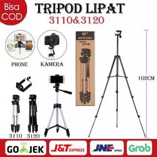 TRIPOD 3110 & 3120 UNTUK HP / SMARTPHONE / GOPRO / DSLR TRIPOD STABILIZER 3110 - SPORT CAMERA