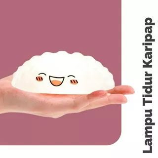 Boneka Lampu Tidur Gemoy Anak LED Light Karakter Model Dimsum Karipap Pastel Smiley Dumpling