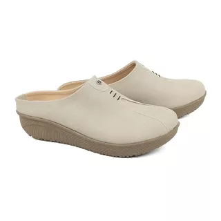 Raindoz | Sandal Bustong Casual Wanita Cream RAH 004 | Sepatu Sandal Tutong Wanita Fashion Style Terbaru Original Murah Berkualitas