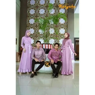 COPLE GAMIS AYUMA Color  Lilac  RED COLOR batik karya NEW WARNA,.