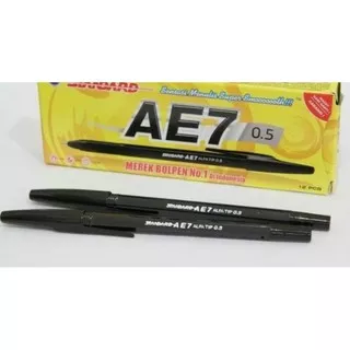 PULPEN STANDARD AE7 HITAM ISI 12 PCS/PEN STANDARD CASTELLO C88