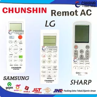 Remot AC Sharp LG Samsung Panasonic Chunshin Split Remote Universal