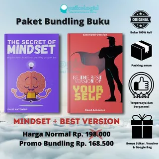 Paket Bunding Buku Psikologi (Secret of Mindset & Be The Best Version of Yourself)