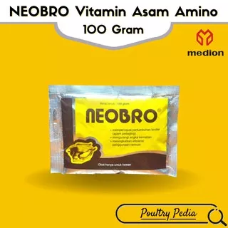 Vitamin Asam Amino Pertumbuhan Penggemuk Ayam Unggas - NEOBRO - 100 gr MEDION