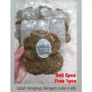 PEMPEK PALEMBANG/ PEMPEK KULIT IKAN TENGGIRI / HARGA SATUAN RP. 3500/ BELI 5pcs FREE 1pcs