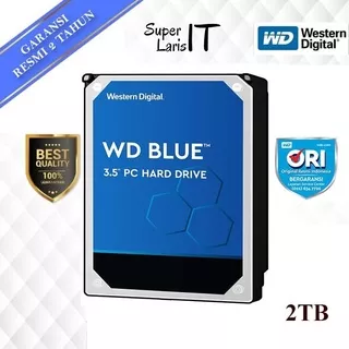 Hardisk WD Caviar Blue 2TB 3.5 Sata HDD Internal PC Komputer