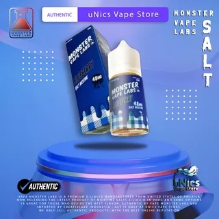 Liquid USA - MONSTER VAPE LABS SALT Blueberry Jam 30ML nic 24Mg 48Mg Nicotine Salts Authentic MonsterVapeLabs US imported by creativlabz