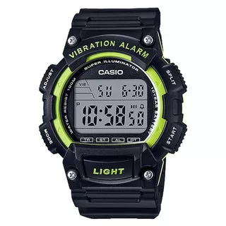 Jam Tangan Pria Casio W-736H-3AVDF - 10 Year Battery - Water Resistance 100M Black Resin