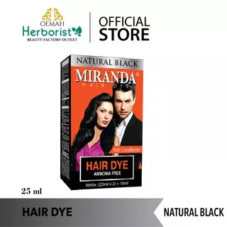 Miranda Natural Black Hair Dye (Semir Rambut) - 25ml