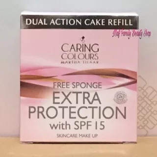 CARING COLOURS Extra protection Dual Action Cake SPF 15 Refill 14gr