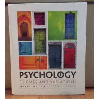 Buku Psychology themes and Variations 10 th edition by Wayne weiten