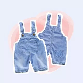 Abby Baby - Jumpsuit Overall Celana Jeans Anak Unisex / Denim Overall