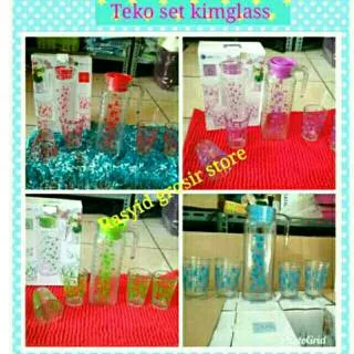 Teko set kimglass (1 teko+4gelas)