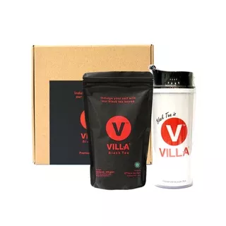 Teh Villa, Paket Hampers (1 Premium Black Tea + 1 Tumbler Classic Putih I Love Tea)