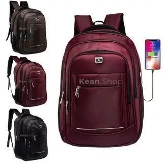 POLO CAMPRO 18 inch Tas Ransel Pria Ransel Kerja Ransel Laptop Polo Original Import + Usb Port + Raincover