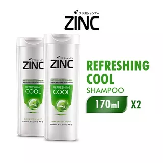 Zinc Shampoo Refreshing Cool Botol 170ml x2