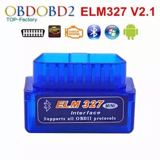 obd2 obd 2 elm 327 bluetooth v2.1 alat scan mobil car scanner